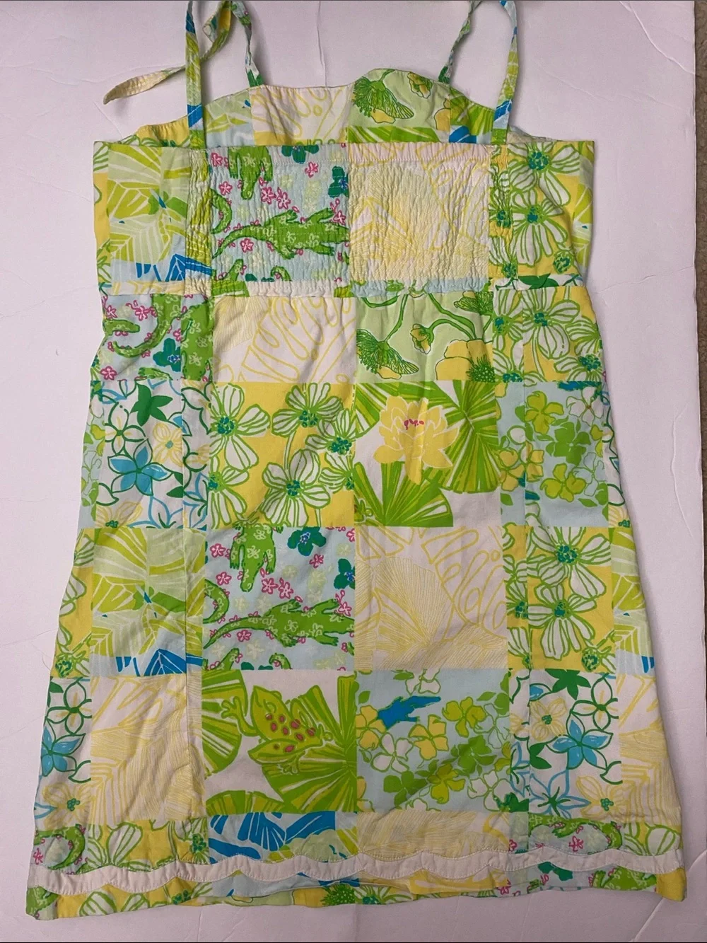Lilly Pulitzer Yellow, Green & Blue Floral Sundress $78